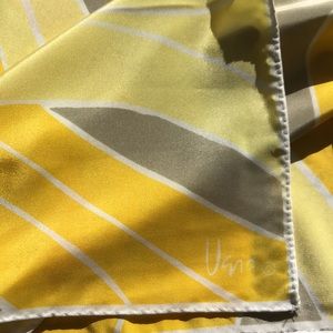 Vintage Vera Neumann Yellow Wave Scarf
